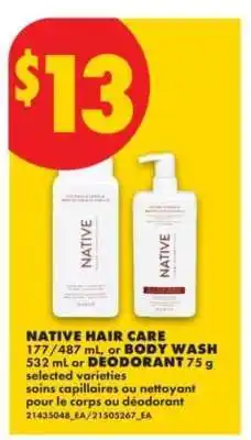 No Frills NATIVE HAIR CARE offer