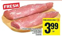 Food Basics FRESH PORK TENDERLOIN offer