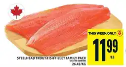 Food Basics Steelhead Trout Fish Fillet Family Pack offer