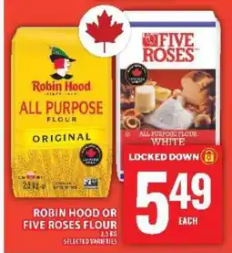 Food Basics ROBIN HOOD or FIVE ROSES FLOUR offer