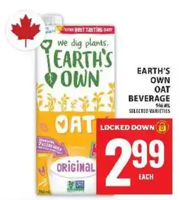 Food Basics EARTH’S OWN OAT BEVERAGE offer