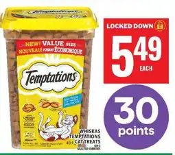 Food Basics WHISKAS TEMPTATIONS CAT TREATS offer