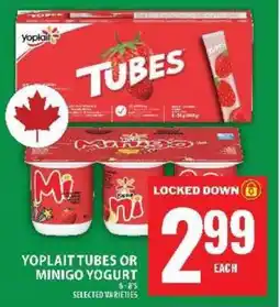 Food Basics YOPLAIT TUBES OR MINIGO YOGURT offer
