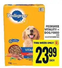 Food Basics Pedigree Vitality+ Dog Food offer
