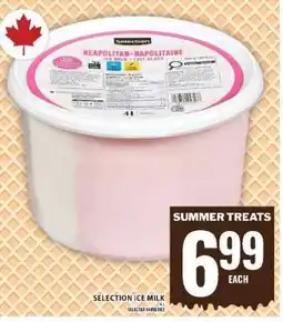Food Basics SELECTION ICE MILK offer