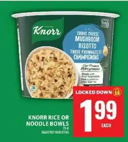 Food Basics Knorr Rice or Noodle Bowls offer