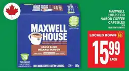 Food Basics Maxwell House or Nabob Coffee Capsules offer