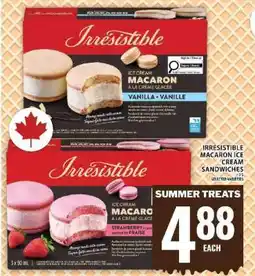 Food Basics Irresistible Macaron Ice Cream Sandwiches offer