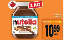 Food Basics NUTELLA SPREAD offer