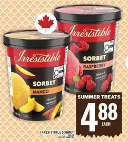 Food Basics Irresistible Sorbet offer