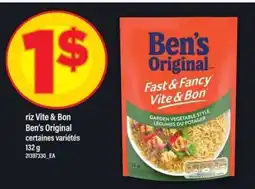 Maxi riz Vite & Bon Ben’s Original offer
