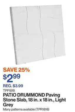 Patrick Morin Paving Stone Slab, 18 in. x 18 in., Light Grey offer