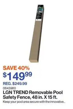 Patrick Morin Removable Pool Safety Fence, 48 in. X 15 ft offer