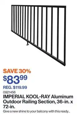 Patrick Morin Aluminum Outdoor Railing Section, 36-in. x 72-in offer