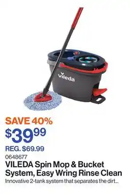 Patrick Morin Spin Mop & Bucket System, Easy Wring Rinse Clean offer