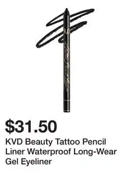 Sephora KVD Beauty Tattoo Pencil Liner Waterproof Long-Wear Gel Eyeliner offer