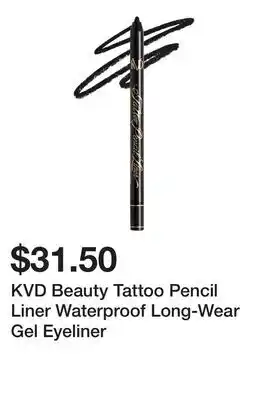 Sephora KVD Beauty Tattoo Pencil Liner Waterproof Long-Wear Gel Eyeliner offer