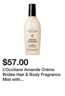 Sephora L'Occitane Amande Crème Brûlée Hair & Body Fragrance Mist with Almond + Vanilla Notes offer