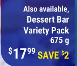 M & M Food Market Dessert Bar Variety Pack offer