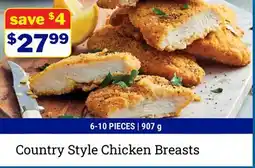 M & M Food Market Country Style Chicken Breasts offer