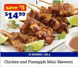 M & M Food Market Chicken and Pineapple Mini-Skewers offer