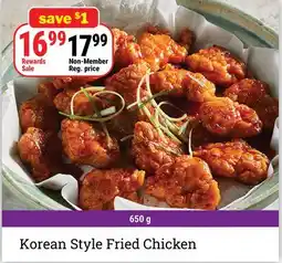 M & M Food Market Korean Style Fried Chicken offer