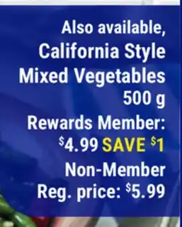 M & M Food Market California Style Mixed Vegetables offer