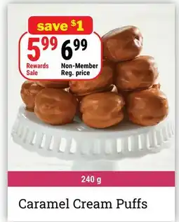 M & M Food Market Caramel Cream Puffs offer