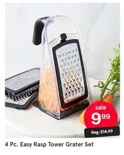 Kitchen Stuff Plus 4 Pc. Easy Rasp Tower Grater Set offer