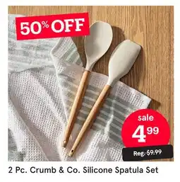 Kitchen Stuff Plus 2 Pc. Crumb & Co. Silicone Spatula Set offer