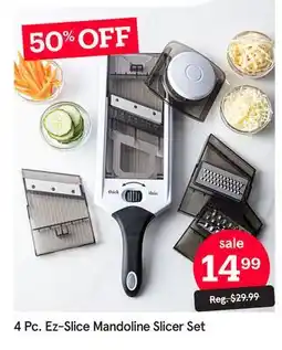 Kitchen Stuff Plus 4 Pc. Ez-Slice Mandoline Slicer Set offer