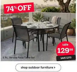 Kitchen Stuff Plus 5 Pc. Verona Patio Table Set offer