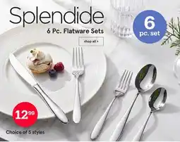 Kitchen Stuff Plus Splendide 6 Pc. Flatware Sets offer