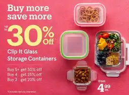Kitchen Stuff Plus Clip It Glass Storage Containers offer