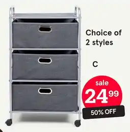 Kitchen Stuff Plus Rollstor Fabric Storage Cart offer