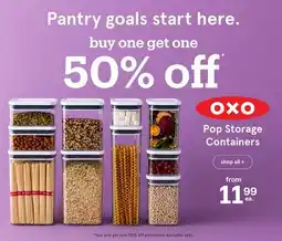 Kitchen Stuff Plus OXO Pop Storage Containers offer