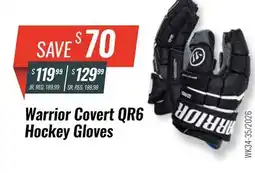 Hockey Life WARRIOR COVERT QR6 HOCKEY GLOVES offer