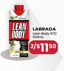 Healthy Planet LABRADA Lean Body RTD offer