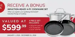 Goemans Appliances KitchenAid INDUCTION-READY 4-PC COOKWARE SET offer