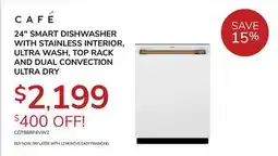 Goemans Appliances 24 SMART DISHWASHER WITH STAINLESS INTERIOR, ULTRA WASH, TOP RACK AND DUAL CONVECTION ULTRA DRY offer