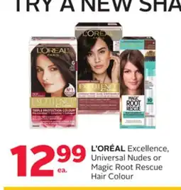 Rexall Excellence, Universal Nudes or Magic Root Rescue Hair Colour offer