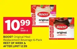 Rexall BOOST Original Meal Replacement Beverage 6-Pack offer