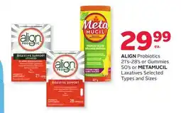 Rexall Probiotics 21's-28's or Gummies 50's or Laxatives offer
