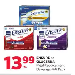 Rexall ENSURE or GLUCERNA Meal Replacement Beverage offer