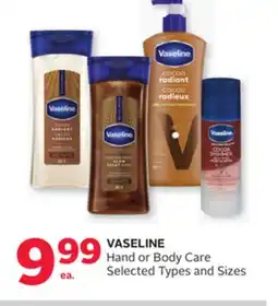 Rexall VASELINE Hand or Body Care offer