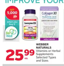 Rexall WEBBER NATURALS Vitamins or Herbal Supplements offer