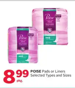 Rexall POISE Pads or Liners offer