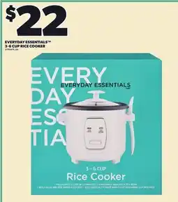 Independent City Market EVERYDAY ESSENTIALS 3-6 CUP RICE COOKER offer