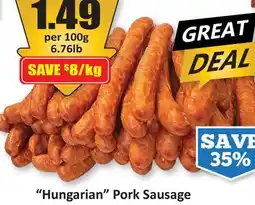 Starsky Hungarian Pork Sausage offer