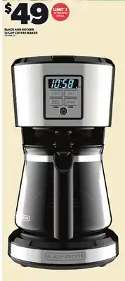 Independent City Market BLACK AND DECKER 12 CUP COFFEE MAKER offer